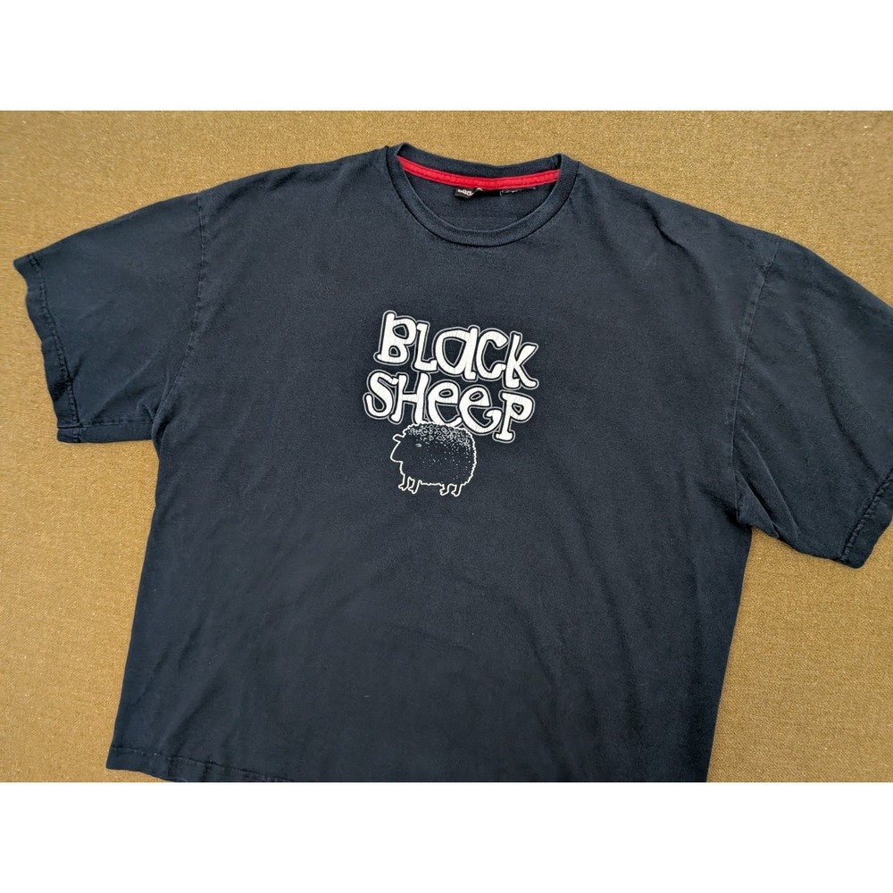 No Boundaries Vintage Y2K T Shirt Mens Size XL Black Sheep No Size